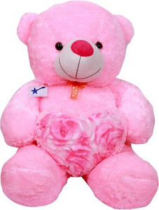 Ansh Soft Toy Cute Pink Teddybear Pink - 70 cm