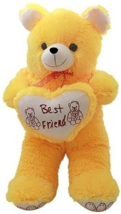 Ansh Soft Toy Best Friend Yellow Teddybear  - 70 cm