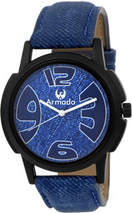 Armado AR-011 Denim Blue Elegant Modern Corporate Collection Analog Watch - For Men