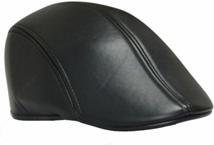 Friendskart Self Design Golf Cap In Black Colour leather Cap