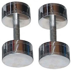 ARNAV 2 Kg * 2 Pcs STEEL CHROME PLATED Fixed Weight Dumbbell