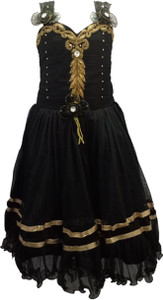 black full length frock