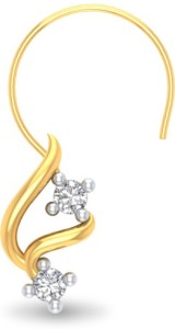 P.N.Gadgil Jewellers Akira 18kt Diamond Yellow Gold Stud