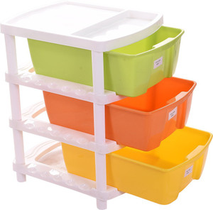 TRUENOW Ventures Pvt. Ltd. Plastic Multipurpose 3-Tier Utility Rack Plastic Wall Shelf