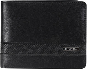 Carlton Men Black Genuine Leather Wallet