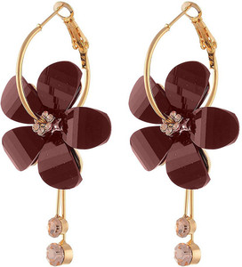Yellow Chimes Fancy Party Wear Alloy Dangle Earring