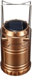 VibeX ™ Brighter Solar Camping Lights, LED Camping for Home,Fishing,Hiking,Backpacking, Emergency(Long Lasting,Collapsible,Rechargeable) Brown Plastic Lantern