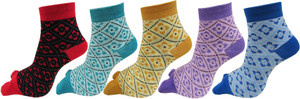 Rc. Royal Class Women's Self Design Ankle Length Socks