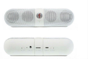 Erry Pill Portable Multi-function Bluetooth Speaker with FM Radio, Support TF Card / Handsfree (White) Portable Bluetooth Mobile/Tablet Speaker