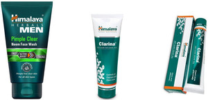 Himalaya Men Pimple Clear Neem Face Wash Pack Of With Clarina Cream And Mask Set Of Best Price In India Himalaya Men Pimple Clear Neem Face Wash Pack Of With Clarina