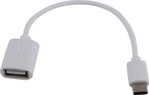 Gadget Phoenix Universal {OTG Type C (Male)To Type A (Female)} White GP / Standard OTG Cable