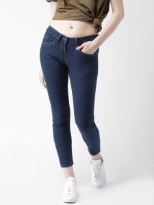 Masterly Weft Slim Women's Dark Blue Jeans