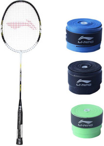 Li-Ning XP Smash 808 1PC + 3 Pc GP20 Grip Combo G4 Strung