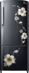 Samsung 230 L Direct Cool Single Door 4 Star (2019) Refrigerator(Star Flower Black, RR24M274YB2/NL)
