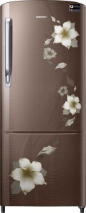 Samsung 230 L Direct Cool Single Door 4 Star (2019) Refrigerator(Star Flower Brown, RR24M274YD2/NL)