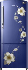 Samsung 212 L Direct Cool Single Door 4 Star (2019) Refrigerator(Star Flower Blue, RR22M274YU2/NL)