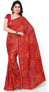 Fast n Fashion Printed Bollywood Crepe Saree