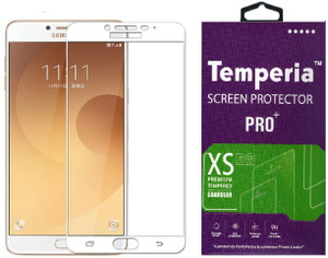 Temperia Tempered Glass Guard for Samsung Galaxy C7 Pro (5.7 inch, White) (Full Glass)