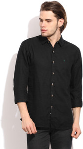 Wrangler Men s Solid Casual Black Shirt
