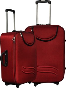 United Mescos Maroon Front Pocket Check-in Luggage - 24 inch