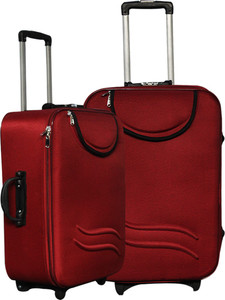 United Mescos Maroon Front Pocket Check-in Luggage - 24 inch