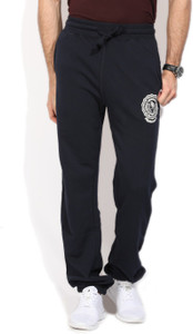 reebok solid men's track pants