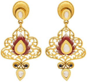 Voylla Artificial Classic Enamel Alloy Dangle Earring