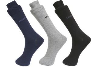 Levi's Men's Solid Crew Length Socks