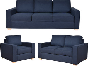 Furny Apollo Superb Fabric 3 2 1 Blue Sofa Set Configuration Modular Furny Apollo Superb Fabric 3 2 1 Blue Sofa Set