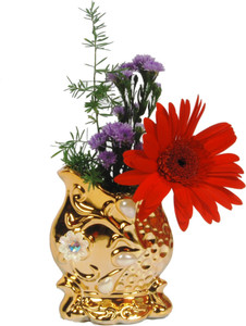 Sigaram Elegant Designer Flower Vase K536 Polyresin Vase 4 Inch