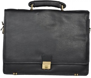 Black 12 inch Laptop Messenger Bag