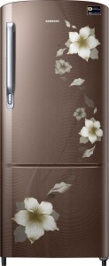 Samsung 192 L Direct Cool Single Door 4 Star (2019) Refrigerator(Star Flower brown, RR20M272YD2/NL,RR20M172YD2/HL)