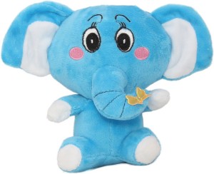 Tickles Cute Blue Baby Elephant  - 14 cm