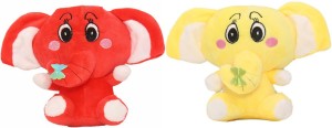 Tickles Beautiful Big Ear Baby Elephant (Pack Of 2)  - 14 cm