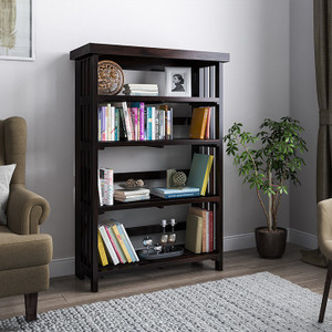 Urban Ladder Rhodes Folding Solid Wood Open Book Shelf