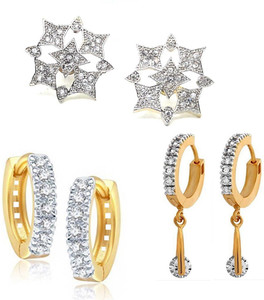 GoldNera Attractive AD Combo Alloy Stud Earring