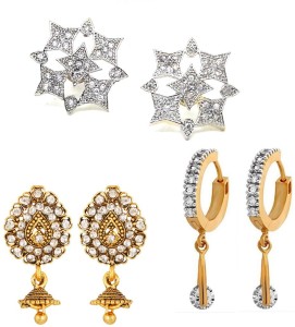 GoldNera Jazzy AD Combo Alloy Stud Earring