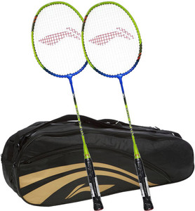 Li Ning XP Smash 810 2Pc + 1 Pc 2 in 1 Thermal Double Belt Bag Color Black Combo S2 Strung