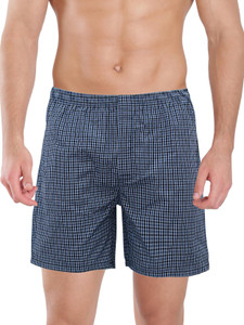 Kothari Checkered Men's Light Blue Boxer Shorts