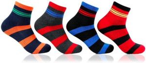 Tahiro Men & Women Striped Ankle Length Socks, Crew Length Socks, Ultra Low Cut Socks