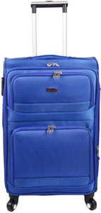 JOURNEY9 RAMBO 55_BLUE Expandable Cabin Luggage - 20 inch
