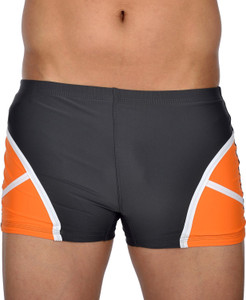 AquaChamp Swimwear - Export Quality - Grey Swim Trunk for Men/Boys - 1705 Solid Men's Swimsuit