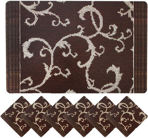 Yellow Weaves Rectangular Pack of 12 Table Placemat