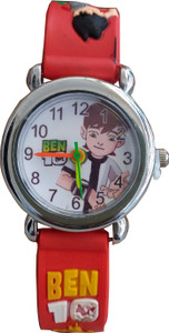SS Traders Cute Red Ben10 Analog Watch - For Boys