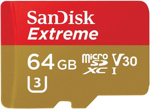 SanDisk Extreme 64 GB SDXC UHS Class 3 90 MB/s Memory Card