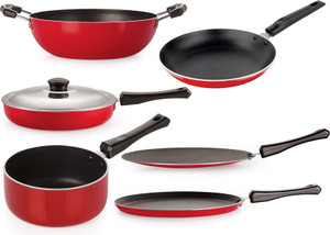 NIRLON Best For Gift Tawa, Pan, Kadhai Set