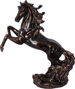 art n hub fengshui victory horse / pet animal statue home decor gift item(h-57 cm) decorative showpiece  -  57 cm(earthenware, brown)