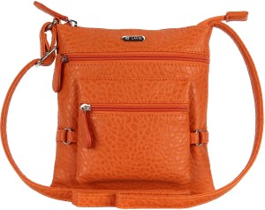 Lavie Girls Orange Polyester Sling Bag