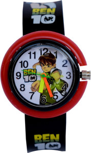 Creator Ben-10 Round Designer Black(Random Colours Available)Gift Analog Watch - For Boys & Girls