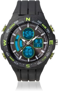 Xergy Water resistant , Alarm , Stopwatch , LED Light , Dual time Watch  - For Men
